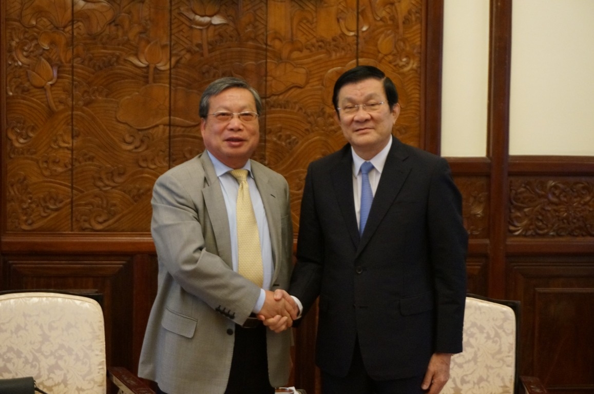 Mr. Truong Tan Sang - President of Socialist Republic of Vietnam receives president of Wintek Corporation