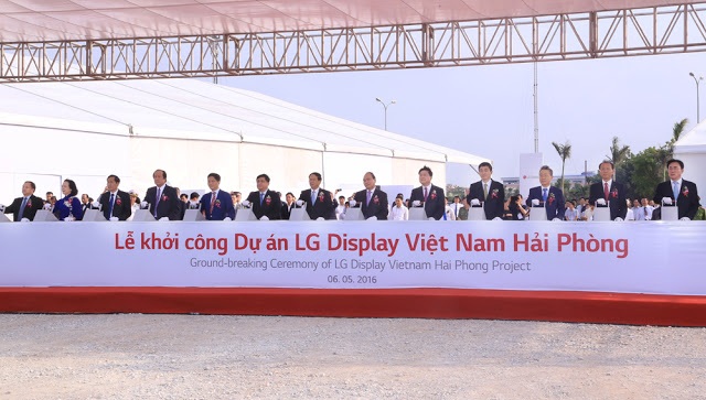 LG Display khởi công Dự án 1,5 tỷ USD tại  KCN Tràng Duệ, Hải Phòng