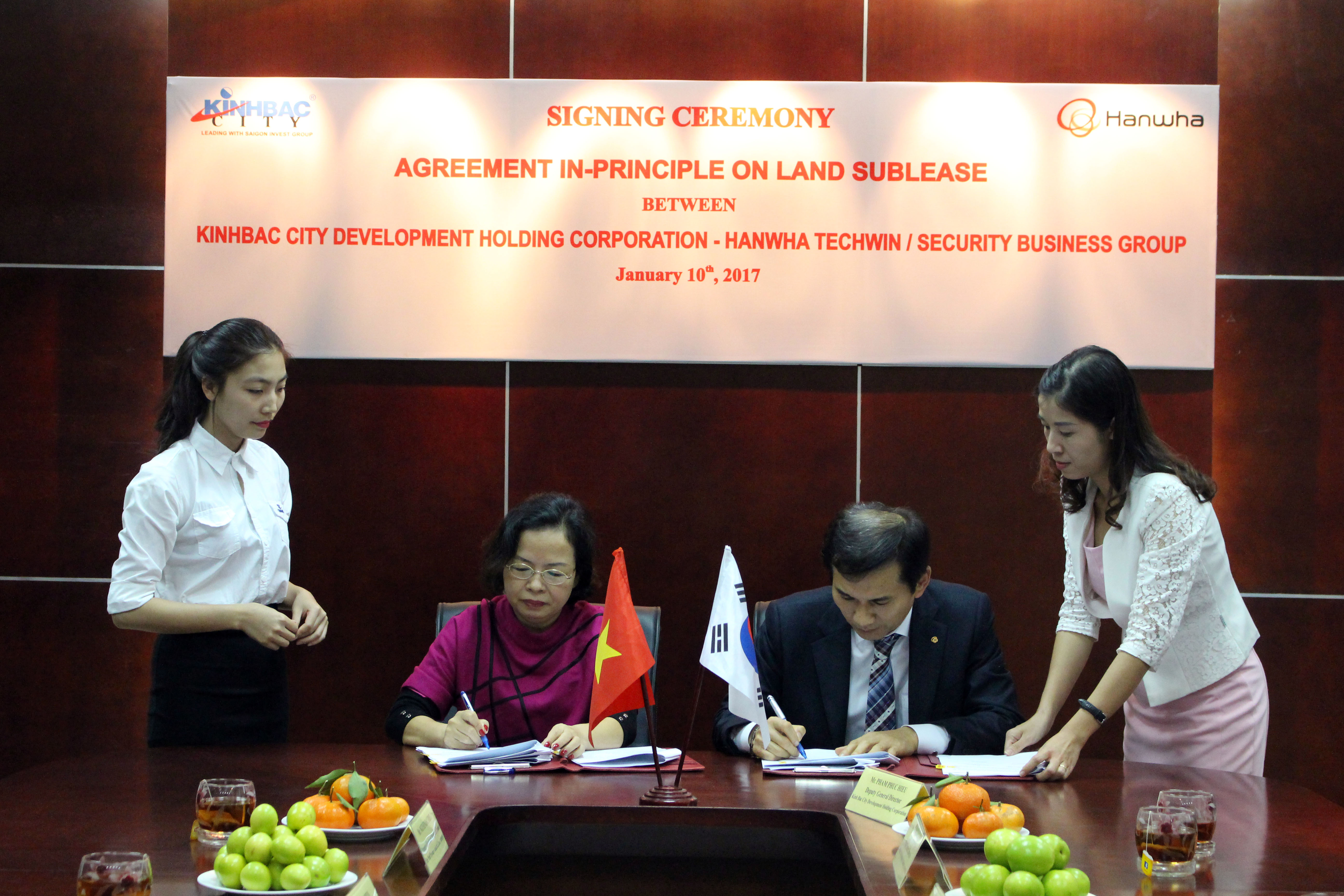 KBC welcomes the first high-tech investor to Que Vo industrial park, Bac Ninh province in 2017