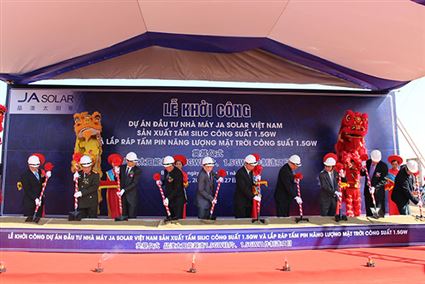 Construction officially starts at JA Solar Vietnam plant in Bac Giang